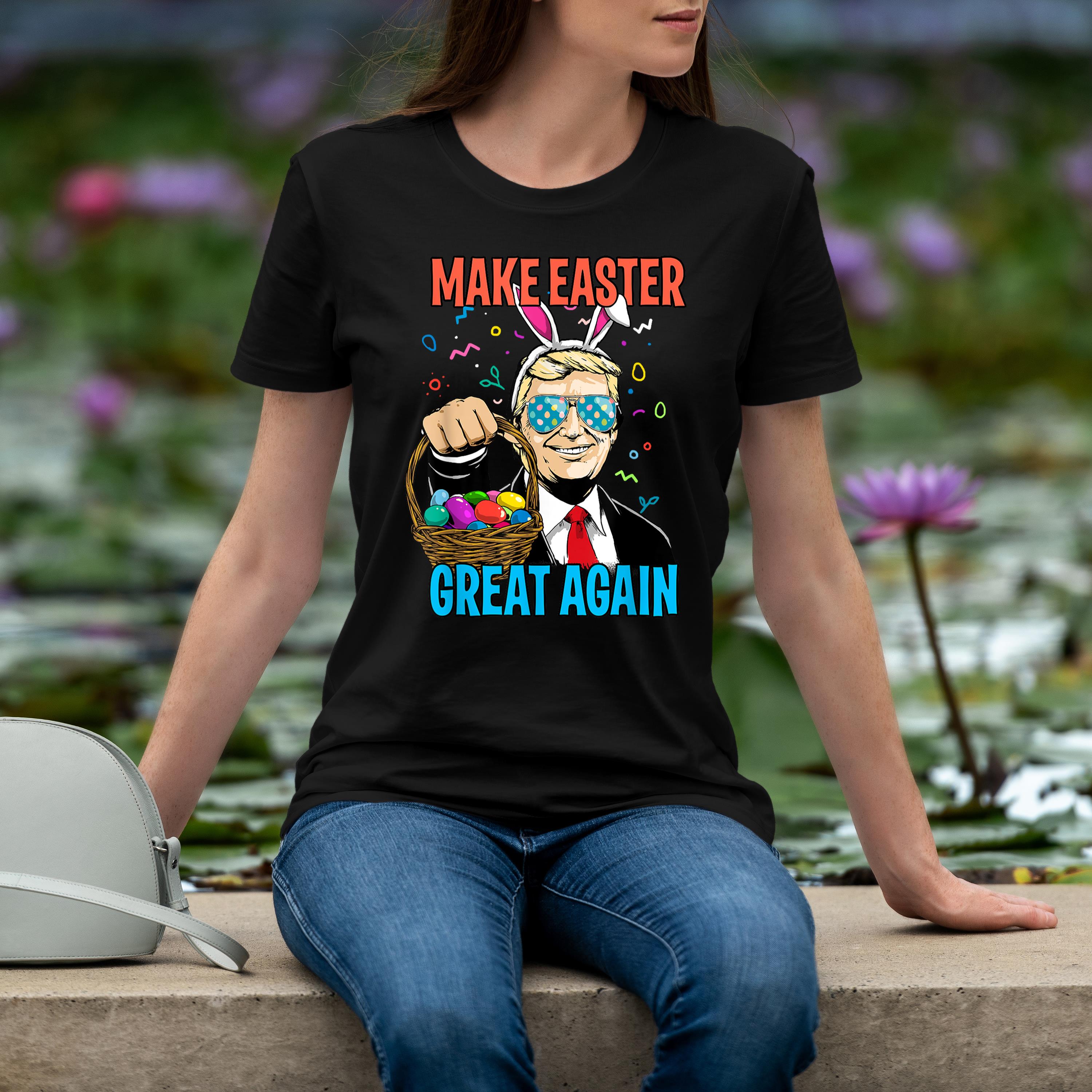 Easter Bunny Trump Shirt Make Easter Great Again Egg Hunt Shirt 